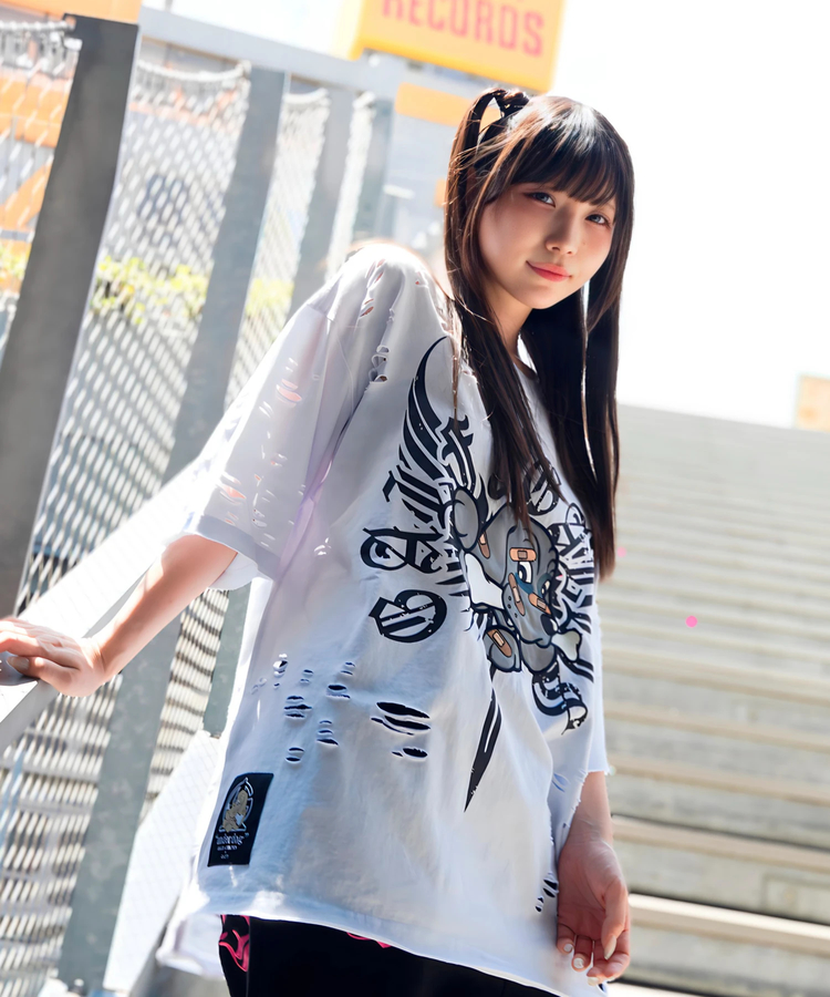 JACKROSE(ジャックローズ) |【GALFY×GALLIS ADDICTION】チー牛Tee SSMENS)