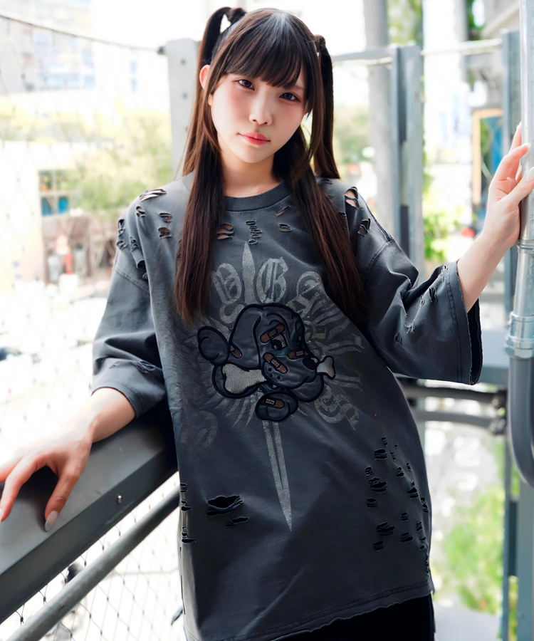JACKROSE(ジャックローズ) |【GALFY×GALLIS ADDICTION】チー牛Tee SSMENS)