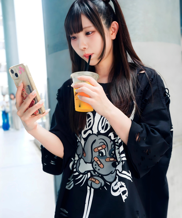 JACKROSE(ジャックローズ) |【GALFY×GALLIS ADDICTION】チー牛Tee SSMENS)