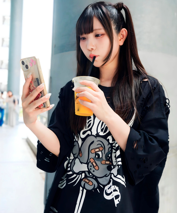 JACKROSE(ジャックローズ) |【GALFY×GALLIS ADDICTION】チー牛Tee SSMENS)