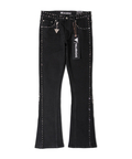 JACKROSE(ジャックローズ) |VALABASAS/ヴァラバサス “MITE”JET BLACK FLARE JEANS(MENS)