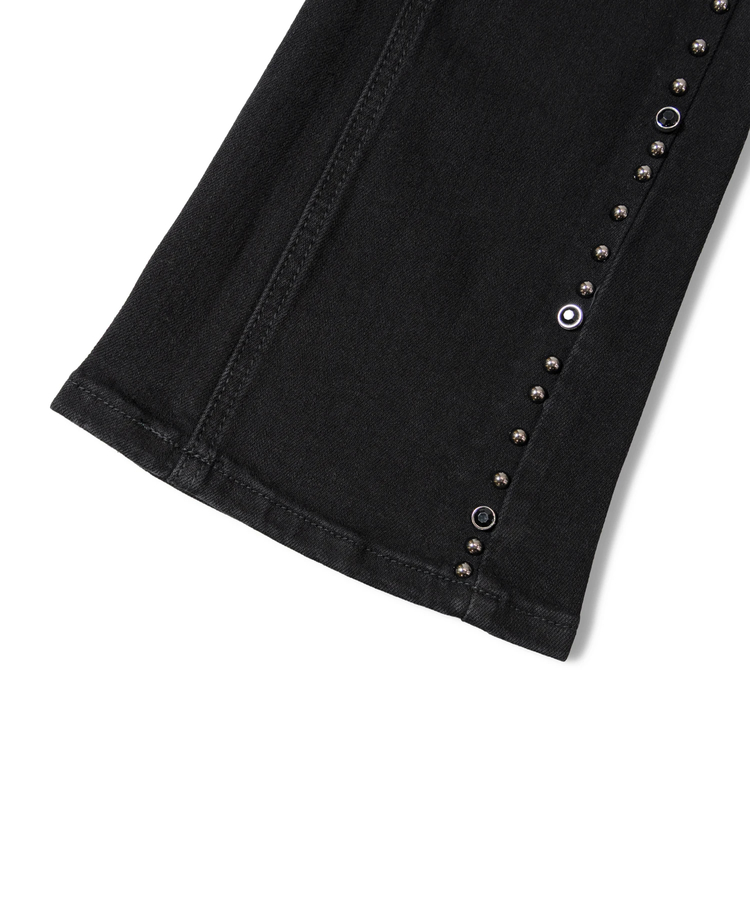 JACKROSE(ジャックローズ) |VALABASAS/ヴァラバサス “MITE”JET BLACK FLARE JEANS(MENS)