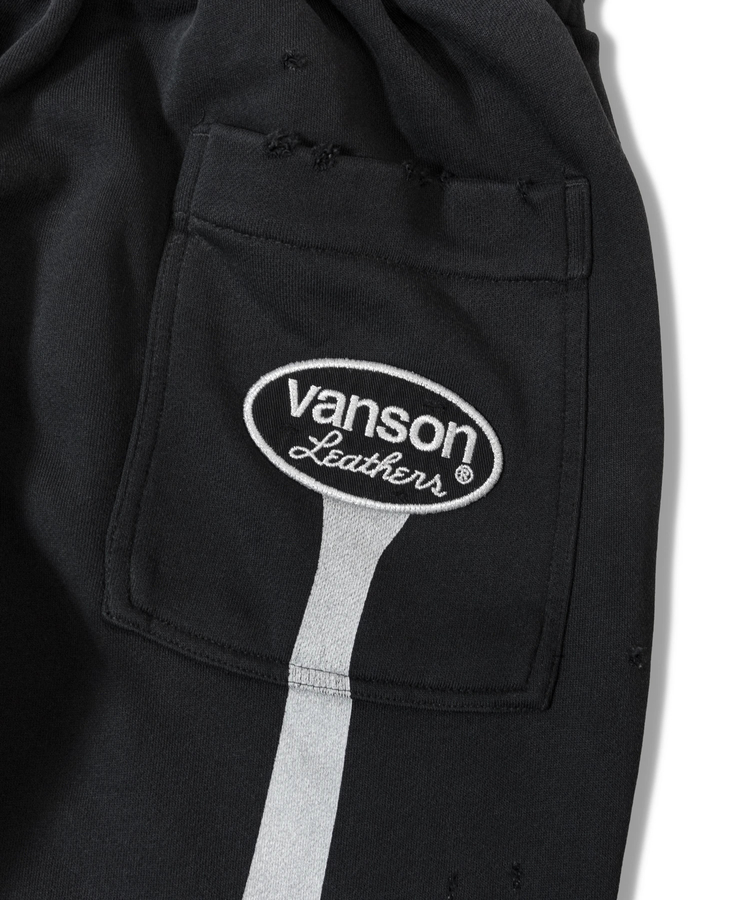 JACKROSE(ジャックローズ) |VANSON×MASTERMIND WORLD/バンソン×マスターマインドワールド ダメージ 裏毛ロングパンツ(MENS)