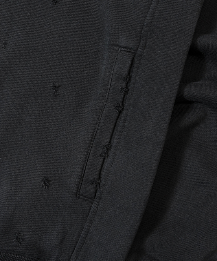 JACKROSE(ジャックローズ) |VANSON×MASTERMIND WORLD/バンソン×マスターマインドワールド ダメージ 裏毛クルーネック スウェット REGULAR FIT(MENS)