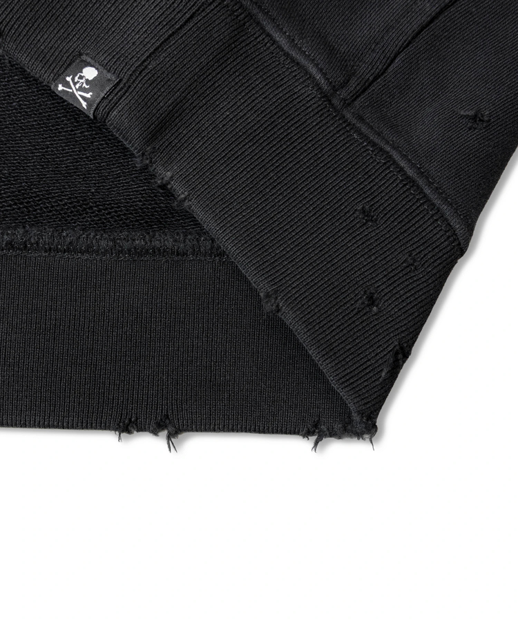 JACKROSE(ジャックローズ) |VANSON×MASTERMIND WORLD/バンソン×マスターマインドワールド ダメージ 裏毛クルーネック スウェット REGULAR FIT(MENS)