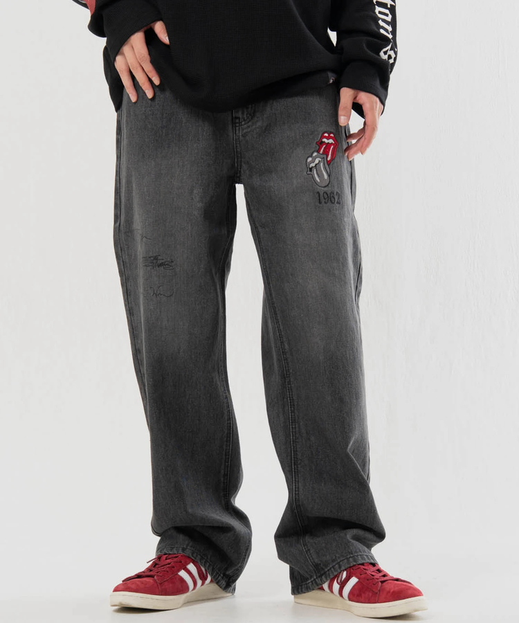 JACKROSE(ジャックローズ) |【The Rolling Stones×JACKROSE】 シグネチャー・ワッペン デニムパンツ(MENS)