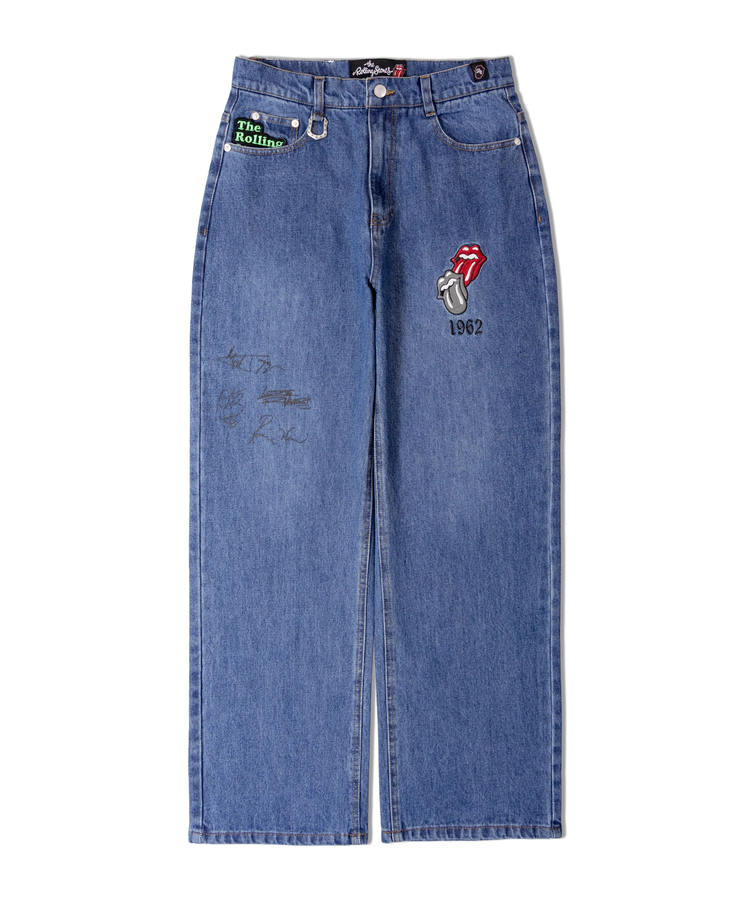 JACKROSE(ジャックローズ) |【The Rolling Stones×JACKROSE】 シグネチャー・ワッペン デニムパンツ(MENS)
