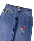 JACKROSE(ジャックローズ) |【The Rolling Stones×JACKROSE】 シグネチャー・ワッペン デニムパンツ(MENS)