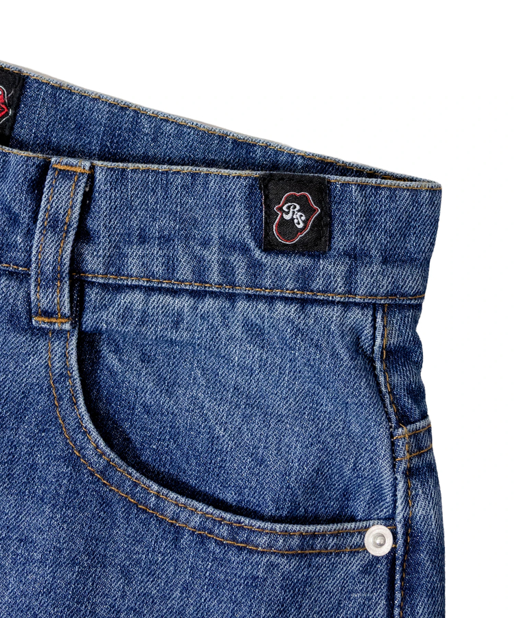 JACKROSE(ジャックローズ) |【The Rolling Stones×JACKROSE】 シグネチャー・ワッペン デニムパンツ(MENS)