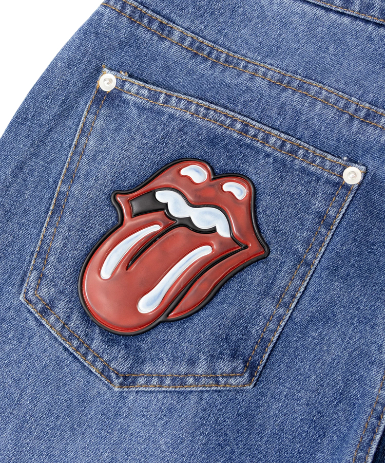 JACKROSE(ジャックローズ) |【The Rolling Stones×JACKROSE】 シグネチャー・ワッペン デニムパンツ(MENS)