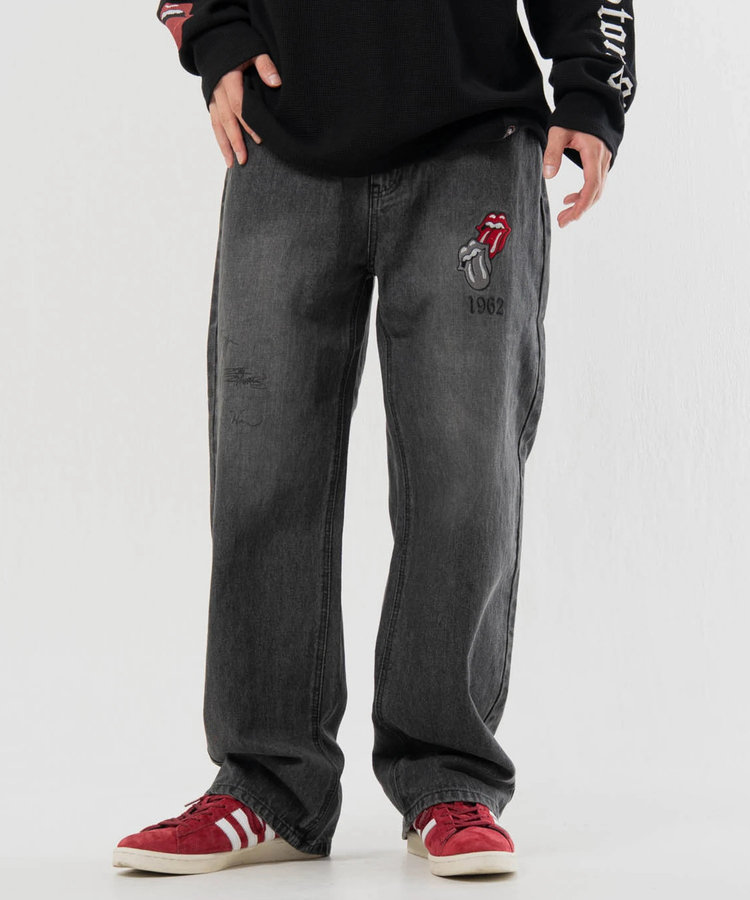 JACKROSE(ジャックローズ) |【The Rolling Stones×JACKROSE】 シグネチャー・ワッペン デニムパンツ(MENS)