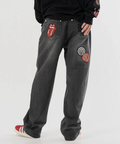 JACKROSE(ジャックローズ) |【The Rolling Stones×JACKROSE】 シグネチャー・ワッペン デニムパンツ(MENS)