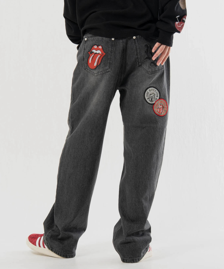 JACKROSE(ジャックローズ) |【The Rolling Stones×JACKROSE】 シグネチャー・ワッペン デニムパンツ(MENS)