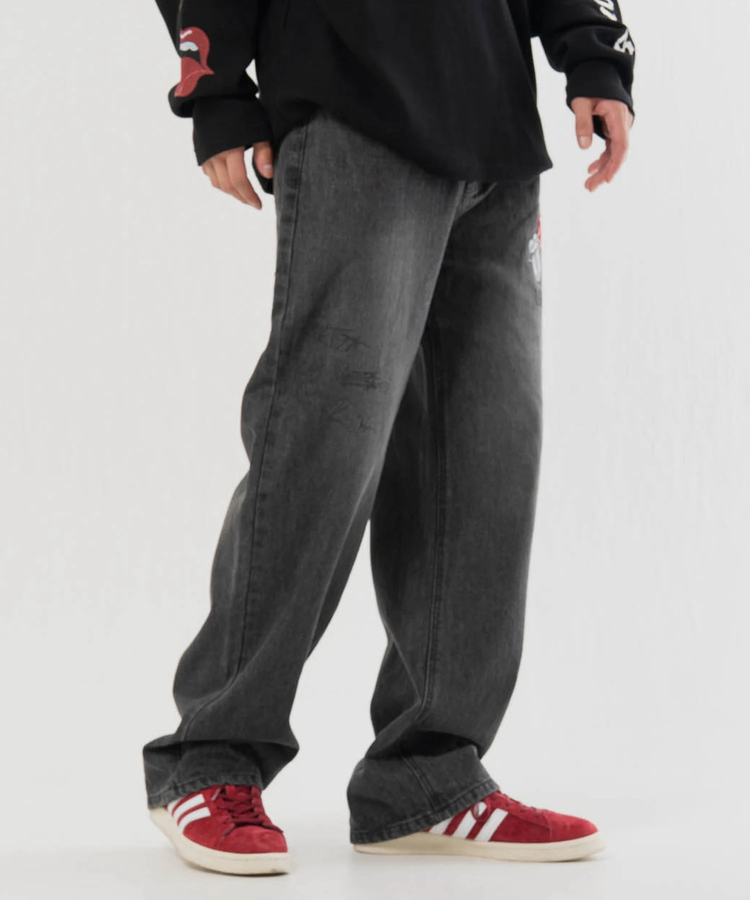 JACKROSE(ジャックローズ) |【The Rolling Stones×JACKROSE】 シグネチャー・ワッペン デニムパンツ(MENS)