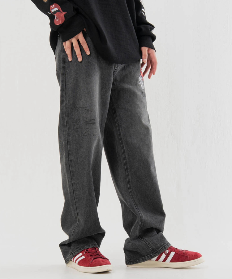 JACKROSE(ジャックローズ) |【The Rolling Stones×JACKROSE】 シグネチャー・ワッペン デニムパンツ(MENS)