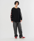 JACKROSE(ジャックローズ) |【The Rolling Stones×JACKROSE】 シグネチャー・ワッペン デニムパンツ(MENS)
