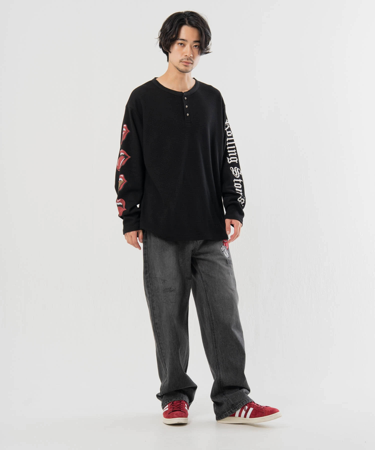 JACKROSE(ジャックローズ) |【The Rolling Stones×JACKROSE】 シグネチャー・ワッペン デニムパンツ(MENS)