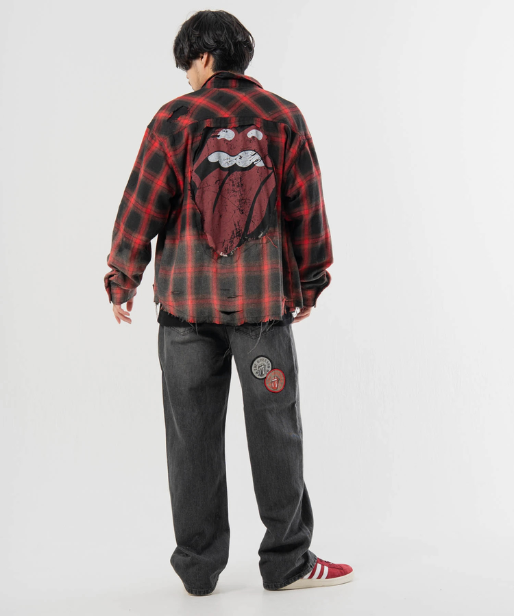 JACKROSE(ジャックローズ) |【The Rolling Stones×JACKROSE】 シグネチャー・ワッペン デニムパンツ(MENS)