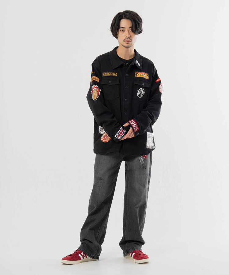 JACKROSE(ジャックローズ) |【The Rolling Stones×JACKROSE】 シグネチャー・ワッペン デニムパンツ(MENS)