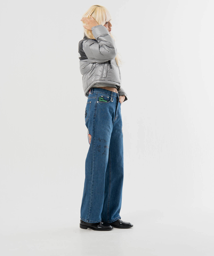JACKROSE(ジャックローズ) |【The Rolling Stones×JACKROSE】 シグネチャー・ワッペン デニムパンツ(MENS)