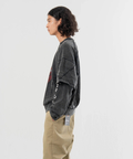 JACKROSE(ジャックローズ) |【The Rolling Stones×JACKROSE】 シグネチャー ラインストーン-レイヤード スウェット(MENS)