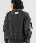 JACKROSE(ジャックローズ) |【The Rolling Stones×JACKROSE】 シグネチャー ラインストーン-レイヤード スウェット(MENS)