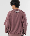 JACKROSE(ジャックローズ) |【The Rolling Stones×JACKROSE】 シグネチャー ラインストーン-レイヤード スウェット(MENS)