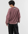 JACKROSE(ジャックローズ) |【The Rolling Stones×JACKROSE】 シグネチャー ラインストーン-レイヤード スウェット(MENS)