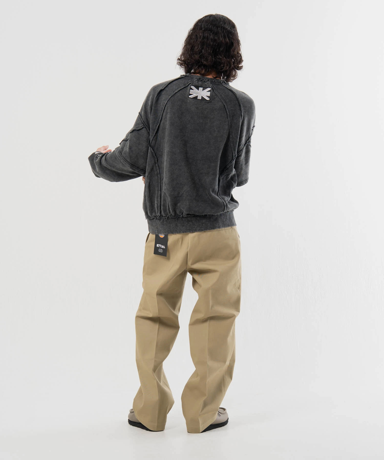 JACKROSE(ジャックローズ) |【The Rolling Stones×JACKROSE】 シグネチャー ラインストーン-レイヤード スウェット(MENS)