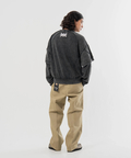 JACKROSE(ジャックローズ) |【The Rolling Stones×JACKROSE】 シグネチャー ラインストーン-レイヤード スウェット(MENS)