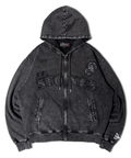 JACKROSE(ジャックローズ) |【The Rolling Stones×JACKROSE】 シグネチャー ロゴ&ラインストーン ZIPパーカー(MENS/WOMENS)
