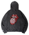JACKROSE(ジャックローズ) |【The Rolling Stones×JACKROSE】 シグネチャー ロゴ&ラインストーン ZIPパーカー(MENS/WOMENS)