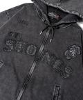 JACKROSE(ジャックローズ) |【The Rolling Stones×JACKROSE】 シグネチャー ロゴ&ラインストーン ZIPパーカー(MENS/WOMENS)