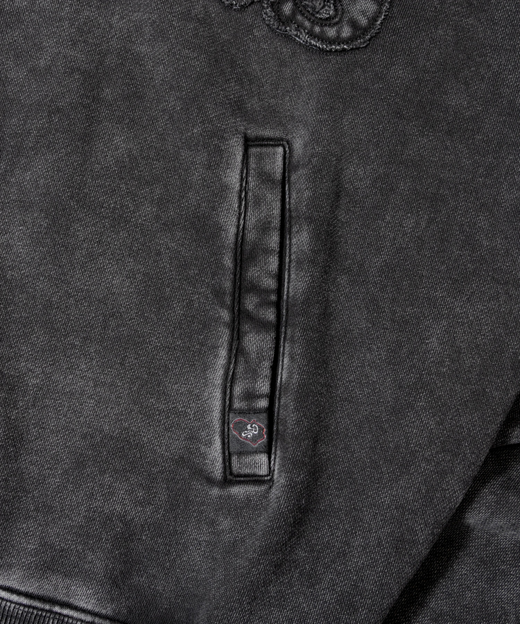 JACKROSE(ジャックローズ) |【The Rolling Stones×JACKROSE】 シグネチャー ロゴ&ラインストーン ZIPパーカー(MENS/WOMENS)