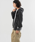 JACKROSE(ジャックローズ) |【The Rolling Stones×JACKROSE】 シグネチャー ロゴ&ラインストーン ZIPパーカー(MENS/WOMENS)