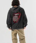 JACKROSE(ジャックローズ) |【The Rolling Stones×JACKROSE】 シグネチャー ロゴ&ラインストーン ZIPパーカー(MENS/WOMENS)