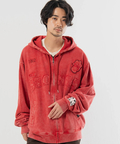 JACKROSE(ジャックローズ) |【The Rolling Stones×JACKROSE】 シグネチャー ロゴ&ラインストーン ZIPパーカー(MENS/WOMENS)