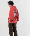 JACKROSE(ジャックローズ) |【The Rolling Stones×JACKROSE】 シグネチャー ロゴ&ラインストーン ZIPパーカー(MENS/WOMENS)