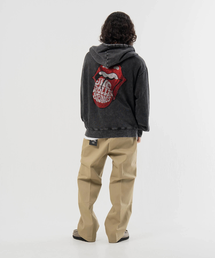 JACKROSE(ジャックローズ) |【The Rolling Stones×JACKROSE】 シグネチャー ロゴ&ラインストーン ZIPパーカー(MENS/WOMENS)