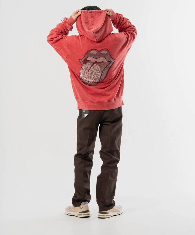 JACKROSE(ジャックローズ) |【The Rolling Stones×JACKROSE】 シグネチャー ロゴ&ラインストーン ZIPパーカー(MENS/WOMENS)