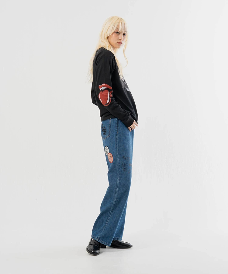 JACKROSE(ジャックローズ) |【The Rolling Stones×JACKROSE】 Lips&Tongue フォト LSTEE(MENS)