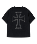 JACKROSE(ジャックローズ) |Unknown London/アンノウン ロンドン Outline Cross Rhinestone SS Tee(MENS)