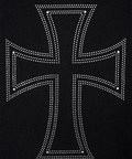 JACKROSE(ジャックローズ) |Unknown London/アンノウン ロンドン Outline Cross Rhinestone SS Tee(MENS)
