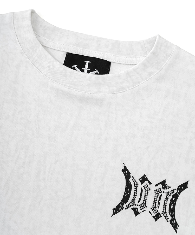 JACKROSE(ジャックローズ) |Unknown London/アンノウン ロンドン Cursive Rhinestone Layered Long Sleeve(MENS)