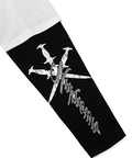 JACKROSE(ジャックローズ) |Unknown London/アンノウン ロンドン Cursive Rhinestone Layered Long Sleeve(MENS)