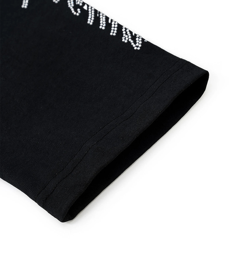 JACKROSE(ジャックローズ) |Unknown London/アンノウン ロンドン Cursive Rhinestone Layered Long Sleeve(MENS)