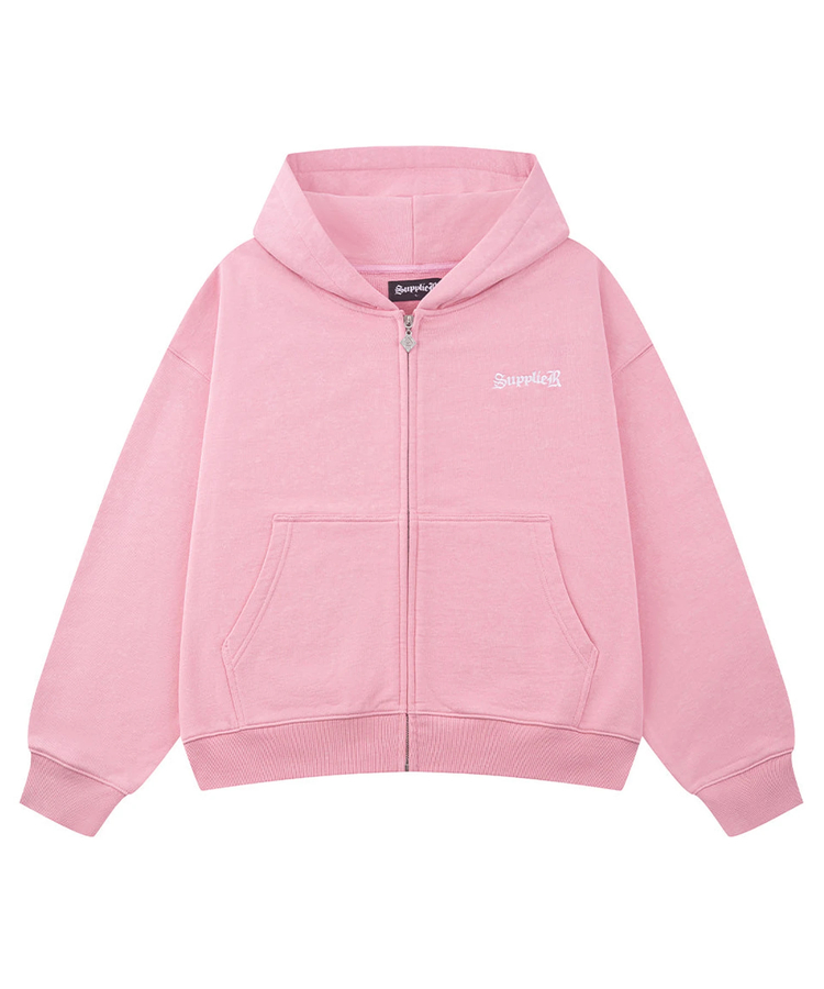 SUPPLIER/サプライヤー Spray Cross Rhinestone Zip Hoodie(MENS