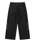 JACKROSE(ジャックローズ) |SUPPLIER/サプライヤー Multiple Cross Leather Patch Baggy Denim(MENS)