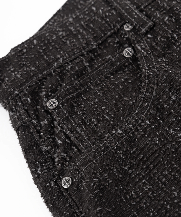 JACKROSE(ジャックローズ) |SUPPLIER/サプライヤー Multiple Cross Leather Patch Baggy Denim(MENS)