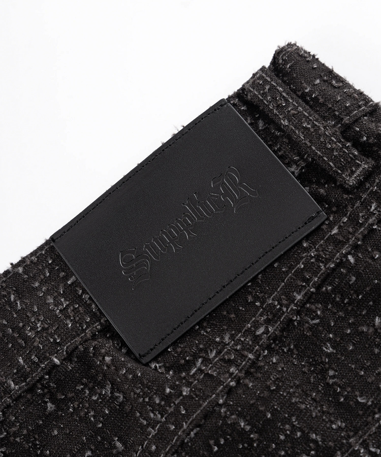 JACKROSE(ジャックローズ) |SUPPLIER/サプライヤー Multiple Cross Leather Patch Baggy Denim(MENS)